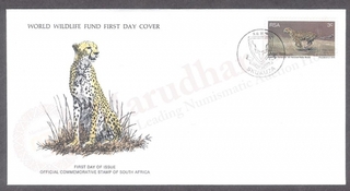 South Africa World Wildlife Fund First Day Cover of 1976 on Wild Animals.