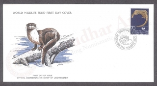 Liechtenstein World Wildlife Fund First Day Cover of 1976 on Birds.