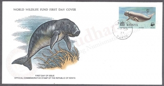 Kenya World Wildlife Fund First Day Cover of 1978 on Sea Marine Life.