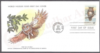 USA World Wildlife Fund First Day Cover of 1978 on Birds.