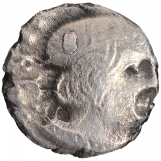 Silver Drachma Coin of Yashodaman II of Western Kshatrapas.