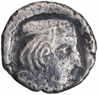 Silver Drachma Coin  of Visvasimha of Western Kshtrapas