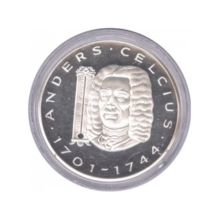 Silver Proof 20 Ecu coin of Sweden.