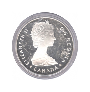 Silver One Dollar Proof Coin of National Parks of Canada.