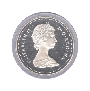 Cupro Nickel One Dollar Proof Coin of Canada of 1989.