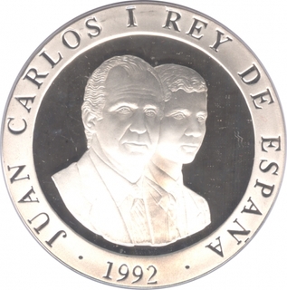 Spain Silver Two Thousand Ptas Proof Coin of Olympic Games of Running days of 1992.