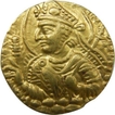 Gold Dinar Coin of Huvishka of Kushan Dynasty.