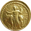 Gold Dinar Coin of Vasudeva I of Kushan Dynasty.