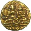 Gold Pagoda Coin of Devaraya I of Vijayanagara Empire.