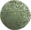 Silver Rupee of Akbar II of Shahjahanabad Mint.