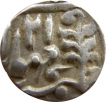 Silver Quarter Rupee Coin of Madho Singh of Jaipur State.