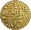 Gold Half Mohur Coin of Calcutta Mint of Bengal Presidency.