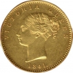 Gold Mohur Coin of Victoria Queen of 1841.