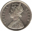 Silver Rupee Coin of Victoria Queen of 1862.