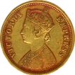 Gold Mohur Coin of Victoria Empress of 1879.