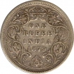 Silver Rupee Coin of Victoria Empress of 1879.