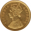 Gold Mohur Coin of Victoria Empress of 1882.