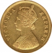 Gold Mohur Coin of Victoria Empress of 1884.