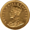 Gold 15 Rupees Coin of King George V of 1918.