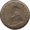 White Metal One Twelfth Anna OMS Coin of King George V of 1930.