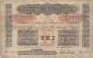 Uniface Ten Rupees  Note of King George V Signed by M.M.S. Gubbay of 1919.