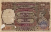 One Hundred Rupees Bank Note of King George VI Signed by C.D. Deshmukh of 1947.