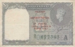 One Rupee Bank Note of King George VI signed by C. E. Jones of 1945.