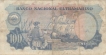 One Hundred Escudos Bank Note of Portuguese India of 1959.