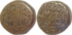 Jodhpur, Takhat Singh, Copper Takka (2), in name of Takhat Singh, 20.3 & 21.0g, 22.08 & 21.08mm, (KM # 71, 2013 Edition), About Fine.