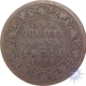 1898, Queen Victoria, Copper 1/4 Anna.