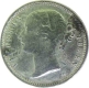 1840, Queen Victoria, Silver 1/2 Rupee.