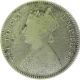 1886, Queen Victoria, 1/2 Rupee.
