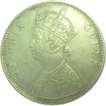 1862, Queen Victoria, Silver Rupee, Bombay Mint, A/II, 0/7, (PR#87), About Extremely Fine.