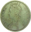 1862, Queen Victoria, Silver Rupee, Bombay Mint, A/II, 0/9, (PR# 92), About Fine. 