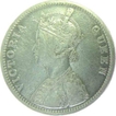 1874, Queen Victoria, Silver One Rupee, Bombay Mint, A/II, (PR#142), About Very Fine.