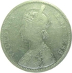 1878, Queen Victoria, Silver Rupee.