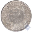 1879, Victoria Empress, Silver  Rupee, A3 / I / Dot, Bombay Mint (PR # 154), About UNC.