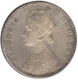 1885, Victoria Empress, Silver Rupee, A3 / I, Bombay Mint (PR # 168), About Fine, Extremely Rare.