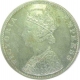 1886  Victoria Queen, Silver Rupee, C/I B'' Incuse, About Uncirculated. 