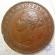 Ceylon, Queen Victoria, 1870, copper 5 cent, Right Tamil 5.Satam, About Extremely Fine.