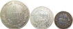 German East Africa (3), Silver 1/4 (1906), 1/2 (1901) & 1 Rupee (1905), About Very Fine. 