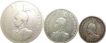 German East Africa (3), Silver 1/4 (1906), 1/2 (1901) & 1 Rupee (1905), About Very Fine. 