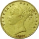 UK, 1857, Gold Sovereign, Royal Mint, Second Head, Rare Date. 8g, 22.00 mm, About Very Fine, Rare.