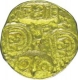 Punch Marked Gold Coin of Chalukya Dynasty.