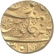 Gold Mohur of Aurangazeb Alamgir of Khambayat Mint.