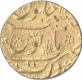 Gold Mohur of Aurangzeb of Surat Mint.