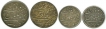 Silver One Rupee and Half Rupees Coins of Surat Mint of Bombay presidency.