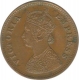 Copper Half Pice Coin of Victoria Empress of Calcutta Mint of 1900.