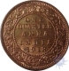 Bronze Quarter Anna Coin of  King George V of  Calcutta Mint of 1918.