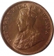 Bronze Quarter Anna Coin of  King George V of  Calcutta Mint of 1918.